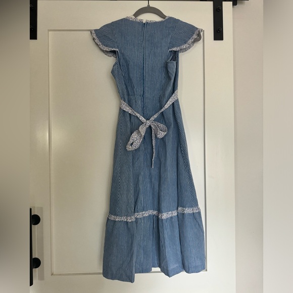 Vintage blue and white dress - Picture 3 of 9